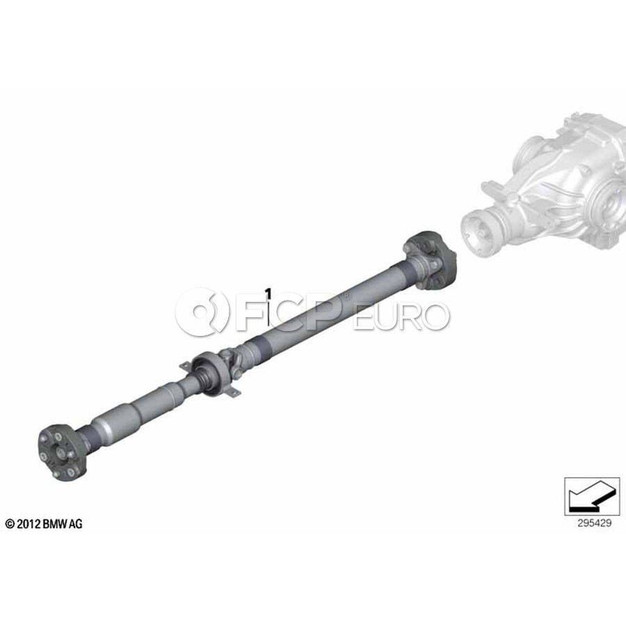 BMW Automatic Drive Shaft Gearbox (L=1452Mm) - Genuine BMW 26107527357 ...