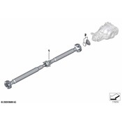 BMW Automatic Drive Shaft Gearbox (L=1626Mm) - Genuine BMW 26107563150