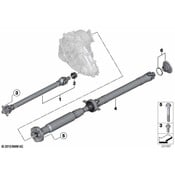 BMW Drive Shaft Assy Rear (L=1319Mm) - Genuine BMW 26107589801