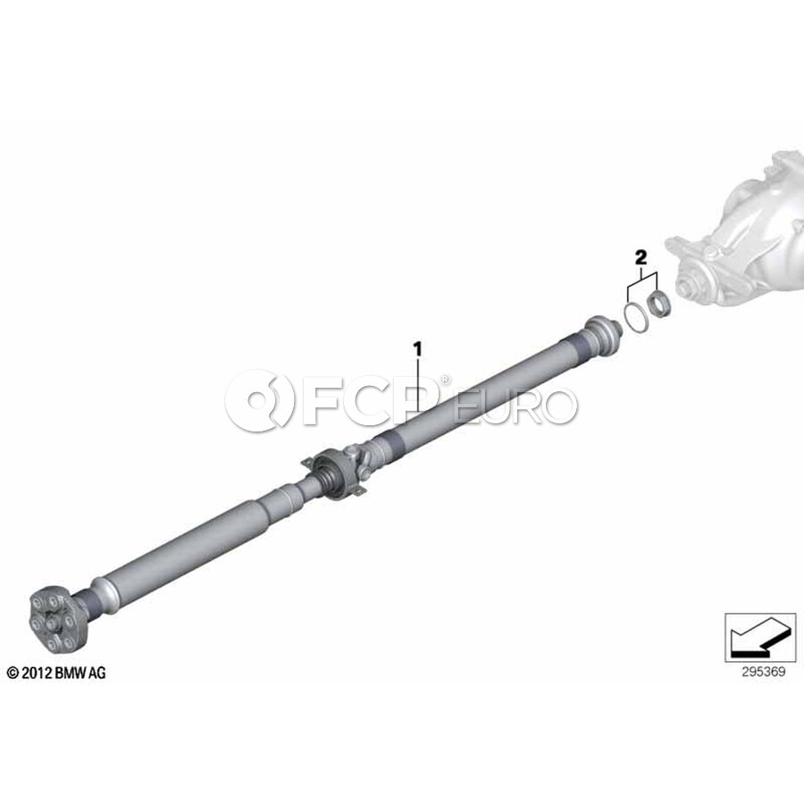 BMW Automatic Drive Shaft Gearbox (L=1472Mm) - Genuine BMW 26107614396 ...