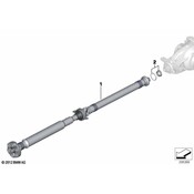 BMW Propeller Shaft Twin-Clutch Gearbox (L=1353Mm) - Genuine BMW 26107614424
