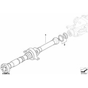 BMW Propeller Shaft Twin-Clutch Gearbox (L=1182Mm) - Genuine BMW 26107614436