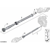 BMW Drive Shaft - Genuine BMW 26108487412