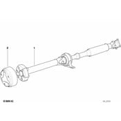 BMW Automatic Drive Shaft Gearbox (L=1324Mm) - Genuine BMW 26111229063