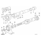 BMW Install.Kit Universal Joint Two-Stage (Lk=96mm-D=145mm) - Genuine BMW 26117506217