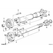 BMW Drive Shaft Front (L=648mm) - Genuine BMW 26201226183