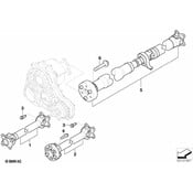 BMW Drive Shaft - Genuine BMW 26207525970