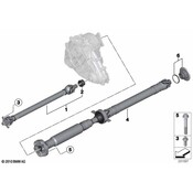 BMW Drive Shaft Assy Front (L=733mm) - Genuine BMW 26209425909