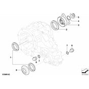 BMW Output Flange Rear - Genuine BMW 27107540772
