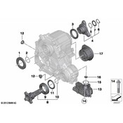 BMW Transfer Case Output Shaft Flange - Genuine BMW 27107593438