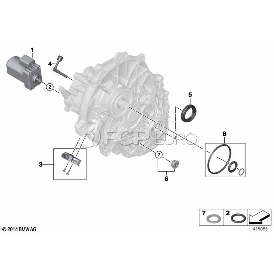 BMW Axle Shaft Seal - Genuine BMW 27208647465 | FCP Euro