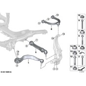 BMW Suspension Control Arm Front Right Lower Rearward - Genuine BMW 31106861170