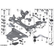 BMW Suspension Subframe Crossmember - Genuine BMW 31106872124