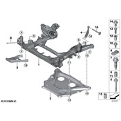 BMW Suspension Crossmember Reinforcement - Genuine BMW 31108091162