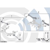 BMW Set Wishbone Front (Value Line) - Genuine BMW 31122180422