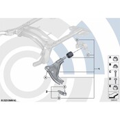 MINI Set, Wheel Guide Joint, Left Value Line - Genuine MINI 31122361219