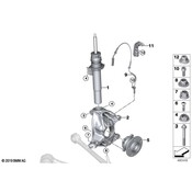 BMW Swivel Bearing Camber Correction Left (+30Min) - Genuine BMW 31216859113