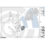BMW Repair Kit Wheel Bearing Front (Value Line) - Genuine BMW 31222348051