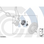 BMW Repair Kit, Wheel Bearing, Front Value Line - Genuine BMW 31222413508