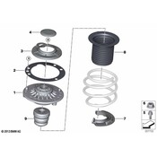 MINI  Strut Mount - Genuine MINI 31305A04C11