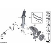 Mini Cooper Strut Assembly - Genuine Mini 31306858042