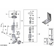 BMW Suspension Strut Mount - Genuine BMW 31308009871