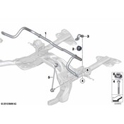 MINI Suspension Stabilizer Bar Bushing - Genuine MINI 31309813412