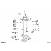 BMW Suspension Strut - Genuine BMW 31311138551