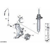BMW Strut Assembly - Genuine BMW 31312284785