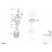 Mini Cooper Spring Pad With Protective Tube Top - Genuine Mini 31316754969