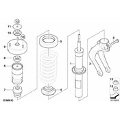 BMW Strut Assembly (E70) - Genuine BMW 31316788780
