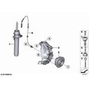 BMW Strut Assembly - Genuine BMW 31316874376