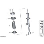 BMW Suspension Strut - Genuine BMW 31316896020