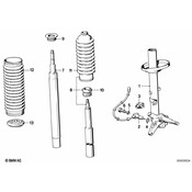 BMW Threaded Ring With External Thread (M48X15Bilstein) - Genuine BMW 31321130025