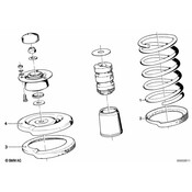 BMW Spring Pad Lower - Genuine BMW 31331124100