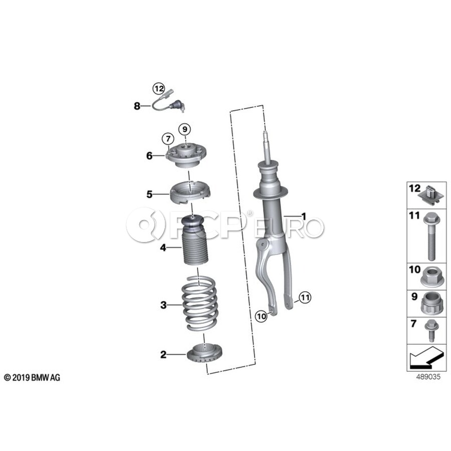 BMW Coil Spring - Genuine BMW 31336890557 | FCP Euro