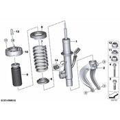 BMW Suspension Strut Bellows - Genuine BMW 31337850216
