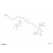 BMW Suspension Stabilizer Bar - Genuine BMW 31351091495