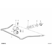 BMW Rubber Mounting (D=23mm) - Genuine BMW 31351115866