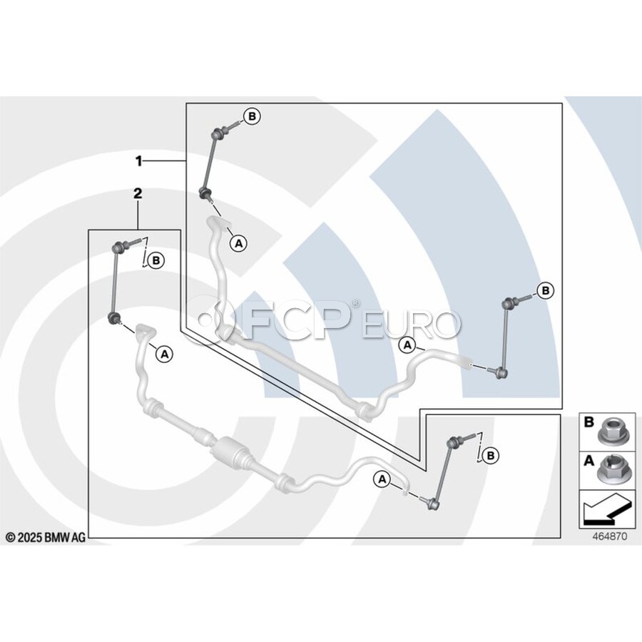 BMW Repair Kit, Anti-Roll Bar Links Value Line - Genuine BMW ...