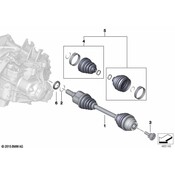 Mini Axle Shaft Assembly - Genuine Mini 31605A2DFE7