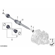 MINI CV Axle Assembly - Genuine MINI 31605A2E038