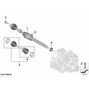BMW CV Axle Assembly - Genuine BMW 31605A2E058