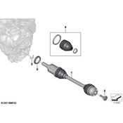 BMW CV Axle Assembly - Genuine BMW 31605A34EC1