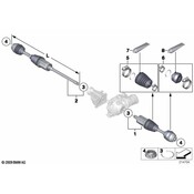 BMW CV Axle Assembly - Genuine BMW 31607622914
