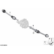 BMW Output Shaft Front Right - Genuine BMW 31608611322