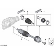 BMW CV Axle Assembly - Genuine BMW 31608683331