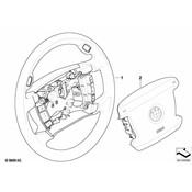 BMW Steering Wheel Leather (Black) - Genuine BMW 32306782087