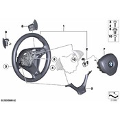 BMW M Sports Steer.-Wheel Airbag Leather - Genuine BMW 32306795204