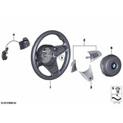 BMW M Sp.St.Wheel Leather Shift Paddles - Genuine BMW 32307842926